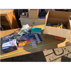 Panasonic Cordless House Phone and Box of Misc.