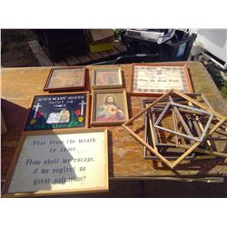 LOT OF 22 PICTURES+FRAMES