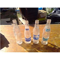 19 CLEAR BOTTLES PACHAL'S + MISSION OF CALIFORNIA