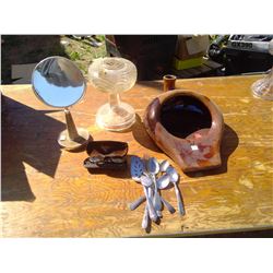 LMAP BROKEN + BED PAN + SILVERWARE + MIRROR + GLASSES