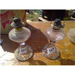 2 LAMPS CLEAR GLASS #1
