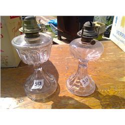 2 LAMPS CLEAR GLASS