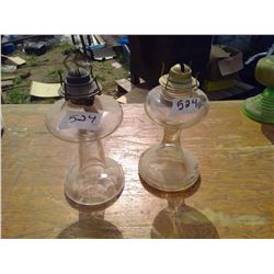 TWO COAL OIL LAMPS #2