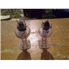 Image 1 : TWO COAL OIL LAMPS #1 PATTERN