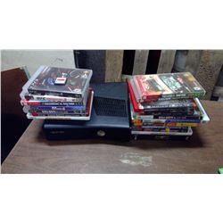 XBOX 360 AND VIDEO GAMES FROM VARIOUS CONSOLES