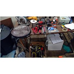 MAKITA CIRCLE SAW, BUFFER TOOL, SANDERS, ROLL OF WIRE, ECT.