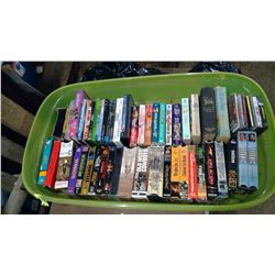 NOVELS, VHS TAPES, CDs AND DVDs
