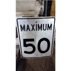 ROAD SIGN (50 MAX.)