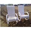 Image 1 : 2 WHITE LAWN CHAIRS