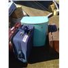 Image 1 : TWO SUITCASES + HAMPER VINTAGE