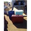 Image 5 : TWO SUITCASES + HAMPER VINTAGE