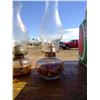 Image 2 : TWO OIL LAMPS ONE WITH OIL STILL IN IT