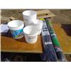 Image 1 : LANDSCAPING FABRIC + WEEDSHIELD+ NINE WHITE BUCKETS ASSORTED