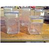 Image 2 : FIVE GLASS KITCHEN STORAGE JARS