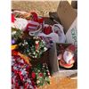 Image 5 : X-MAS LOT DECOR, GARLAND, CANDLE HOLDERS, TINS, TINSEL, CANDLES