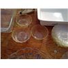 Image 7 : GLASS PLATES  SET + 3 OVEN DISHES + 2 CANDLE HOLDERS + 2 SERVING PLATES 3 TEACUP