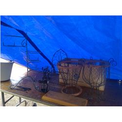 CANDLE/PLANT POT HOLDERS + CRIBBAGE BOARD