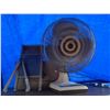 Image 1 : OLD FAN + VINTAGE WASH BOARD + WOODEN TONGS