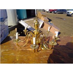 1 LARGER CEILING LIGHT GOLD