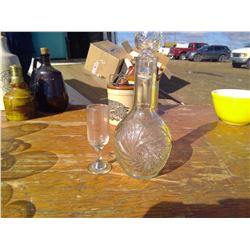 WHISKEY DECANTER + SHOT GLASS