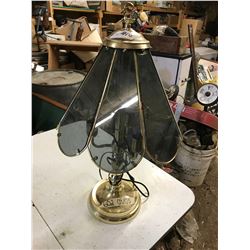 GLASS LAMP + LAMP WITH NO SHADES