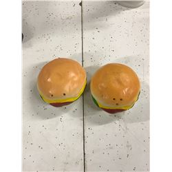 BURGER SALT AND PEPPER SHAKERS