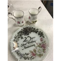 2 CUPS+ SILVER WEDDING ANNIVERSARY