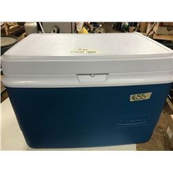 BLUE COOLER RUBBER MAID