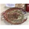 Image 2 : RED SERVING PLATE W/ RED TALL BOWL + GLASSES CASE + ETC
