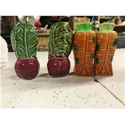 LOT OF CARROT SALT AND PEPPER SHAKER