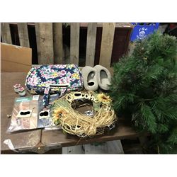 FLOWER TRAVEL BAGS + 2 WRIETHS+SLIPPERS+PANTY HOSE+ ECT