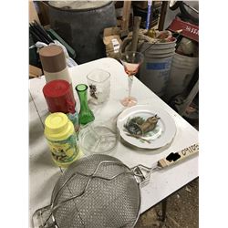 THURMUS'S + VASE + PLATE+ STRAINER+ CUPS+ CANDY DISHES