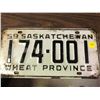 Image 1 : 1959 SASKATCHEWAN PLATE