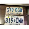 Image 3 : ONTARIO+SASKATCHEWAN+1976 SASKATCHEWAN PLATE