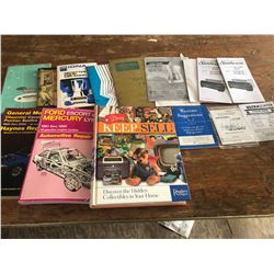 MANUALS FOR HOUSEHOLD ITEMS + CARS