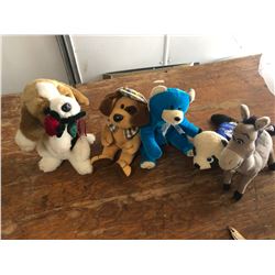 BAG OF STUFFED ANIMALS