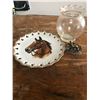 Image 1 : HORSE PLATE + GEODE HORSE FIRURINE + VASE