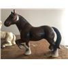Image 2 : 2  HORSE FIGURINES ONE CLAY AND ONE PLASTIC