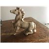 Image 4 : 2  HORSE FIGURINES ONE CLAY AND ONE PLASTIC