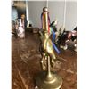 Image 4 : 2 BRASS HORSE FIGURINES