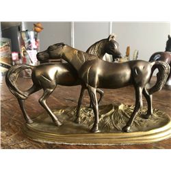 1 BRASS HORSE FIGURINES