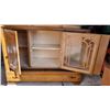 Image 5 : WOODEN 3 DOOR + 1 DRAWER DRESSER 48H X 36W X 17"D