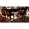 Image 5 : DINING ROOM TABLE W/ 4 CHAIRS & 12" LEAF 30.5H X 60W X 31.5"D