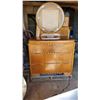 Image 1 : WOODEN 3 DRAWER DRESSER W/ MIRROR