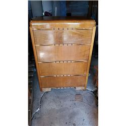 WOODEN 4 DRAWER DRESSER