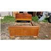 Image 2 : DOUBLE SIZE WOODEN BED FRAME W/ HEAD & FOOTBOARD