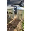 Image 1 : TWO GALVANIZED GARBAGE BINS