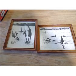 2 WHALE SKETCHES