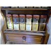 Image 4 : OLD SPICE RACK W/ OLD SPICES WOODEN