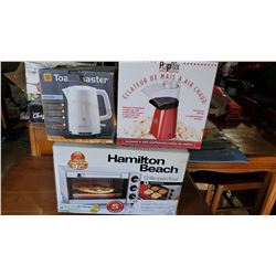 KETTLE, POPCORN MAKER, TOASTER OVEN